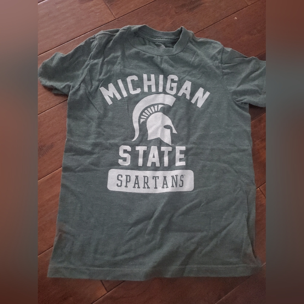 Michigan State Spartans Green T-Shirt Size Medium